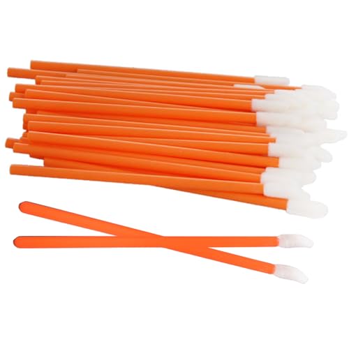Utoolmart Orange Disposable Lip Gloss Wands, 50 Pcs – Lipstick Applicators