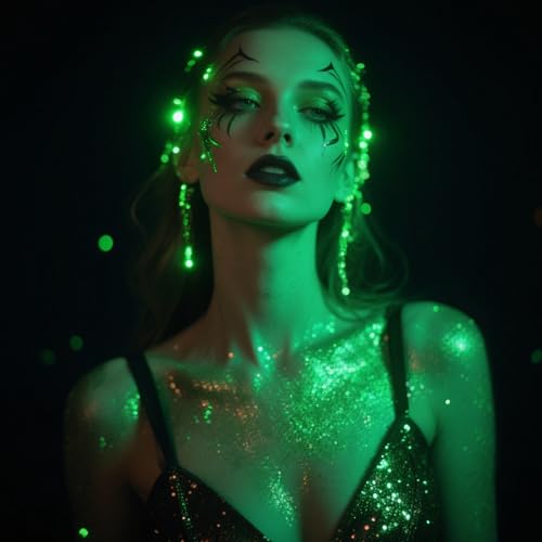 Etercycle Body Glitter Spray - Neon Glow in The Dark Party & Hair Glitter