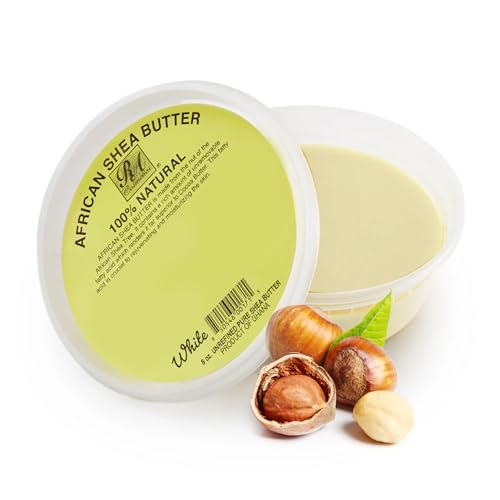 RA Cosmetics 100% Pure Ivory Shea Butter - Natural Moisturizer, 8oz