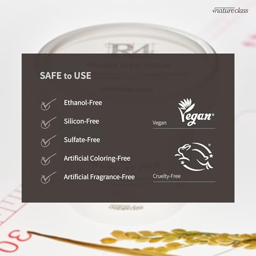 R4 Rice Wash Off Facial Mask – Korean Skin Care for Bright, Smooth Skin, 3.38 Fl Oz
