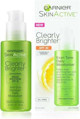 Garnier SkinActive Clearly Brighter SPF 30 Face Moisturizer with Vitamin C, 2.5 Fl Oz