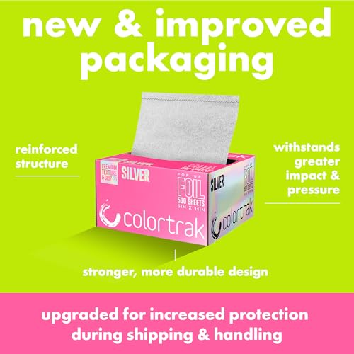 Colortrak Professional Embossed Hair Foil Sheets, 5" x 11" - 500 Count