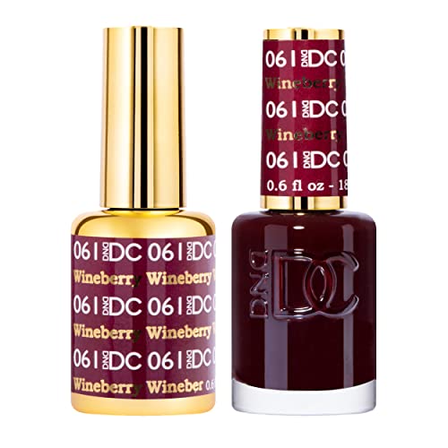 DAISY DND Red Gel Nail Polish Duo - Matching UV/LED Gel & Lacquer Set