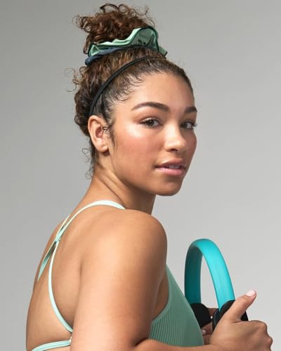 Goody Sport Forever Scrunchies - 2 Pack, Blue & Green, Damage-Free Hold