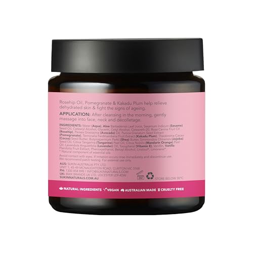 Sukin Hydrating Day Cream with Rosehip – Anti-Aging Moisturizer for Dry Skin, 4.06 Oz