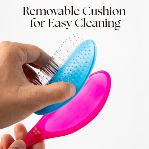 Olivia Garden Aurora Detangler Brush Purple Mini – Wet & Dry Hair, Fine to Medium