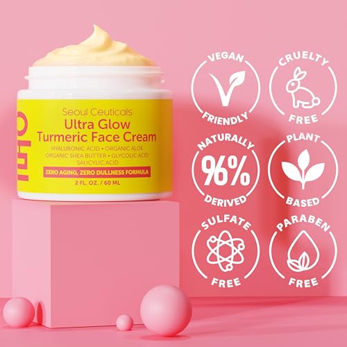 SeoulCeuticals Turmeric Face Cream for Glowing Skin - 2oz