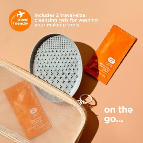 Real Techniques Miracle Brush Cleansing Palette with Gel - Deep Clean Makeup Brushes