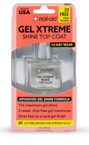 Nail-Aid Ceramide Extreme Thickener & Gel Top Coat, 2 Count
