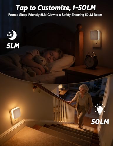 Sujeet LED Night Light 4-Pack with Stepless Dimming & 3CCT