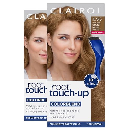 Clairol Root Touch Up Permanent Hair Dye, 2 Pk - 6.5G Lightest Golden Brown