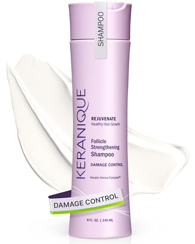 Keranique Scalp Replenishing Keratin Shampoo for Thinning Hair, 8 Fl Oz