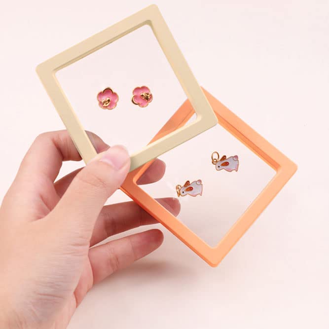 12PCS Stackable 3D Floating Jewelry Display Box - Travel Organizer