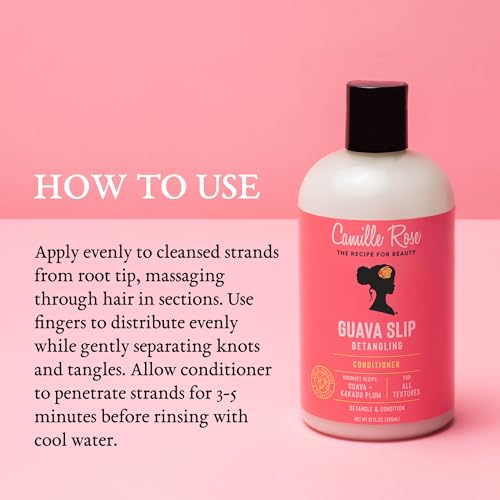 Camille Rose Guava Slip Detangling Conditioner, 12 fl oz