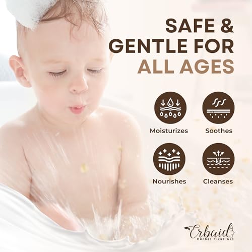 Oatmeal & Honey Goat Milk Soap Bar for Sensitive Skin Relief