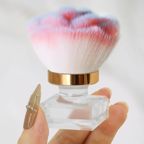 Professional Nail Dust Brush - Rose-Shaped Acrylic Cleaner