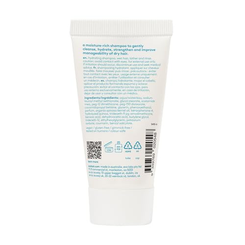 EVO The Therapist Hydrating Shampoo 2-Pack 1.01 Fl Oz for Dry, Color-Treated Hair