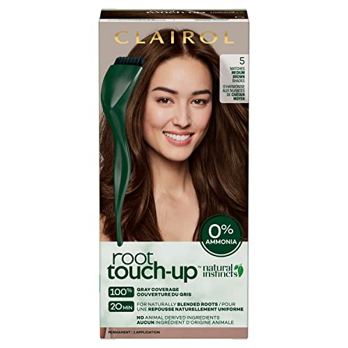 Clairol Root Touch-Up Permanent Hair Dye, 5 Medium Brown