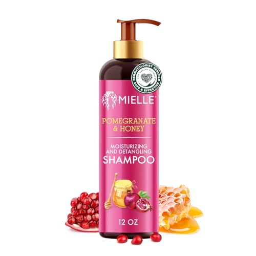 Mielle Organics Pomegranate & Honey Detangling Shampoo 12oz - Moisturizing Shampoo for Curly Hair
