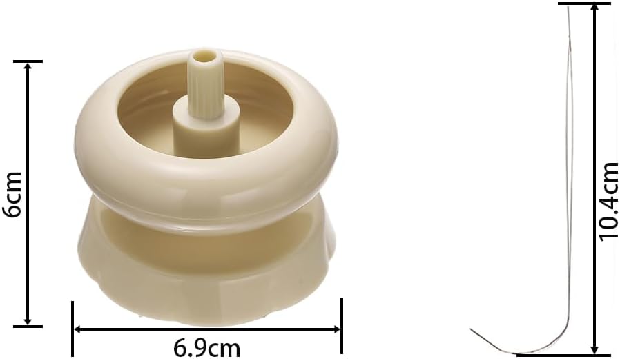 DIY Clay & Seed Bead Spinner Tool - Jewelry Making Threader with Curved Needle | Ideal for Necklaces & Bracelets
