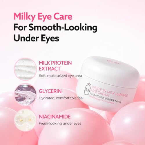 G9SKIN White In Milk Capsule Eye Cream for Dark Circles - 30g