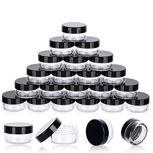 25-Pack 5g Travel Sample Containers with Leak-Proof Lids