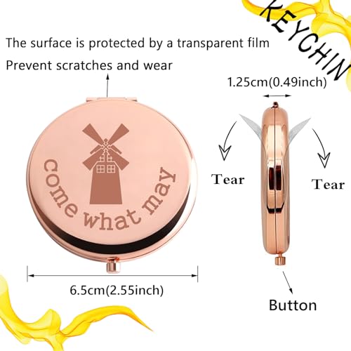 KEYCHIN Moulin Rouge Musical Compact Makeup Mirror - Come What May-RG