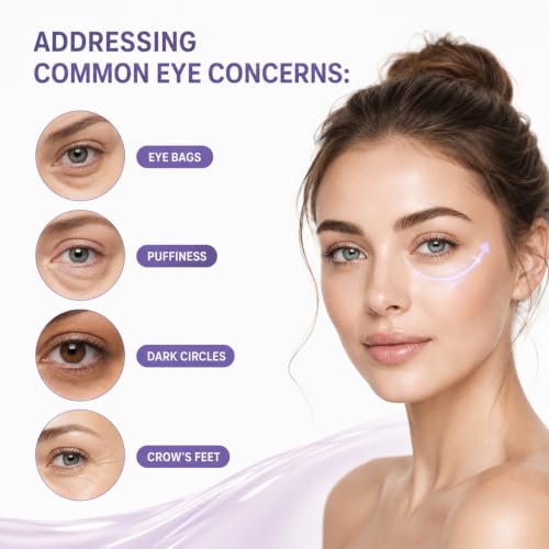 Hydrating Under Eye Firming Gel - 2 Pack Fast-Absorbing Eye Serum, 15mL