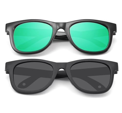 LIU·WEN Polarized Baby Sunglasses, 40mm Flexible Infant Shades, 0-18 Months