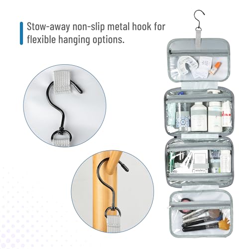Ms. Pen Water-Resistant Travel Toiletry Bag Organizer with Hook