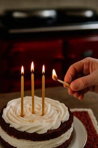 Kline 4" Hand-Dipped Beeswax Birthday Candles - 24 Pack