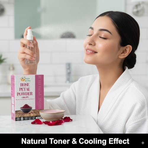 100% Pure Rose Petal Powder - Natural Skin Care & Culinary Use, 2 oz
