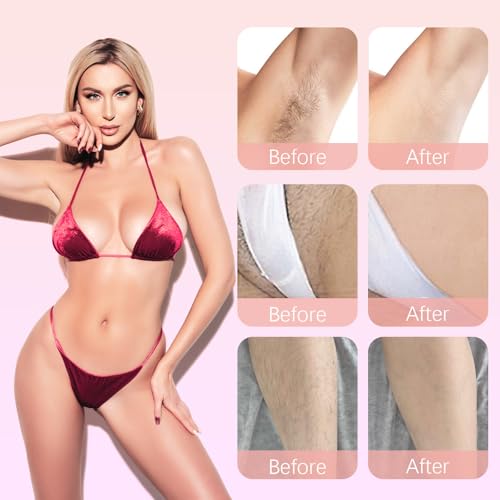 ZIOU Pink Bikini Trimmer for Women - 2-in-1 Electric Razor