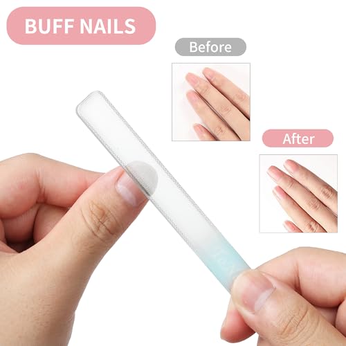 ToNewBe Nano Glass Nail Shiner Kit 3-in-1 Nail Buffer Shaping Polishing File