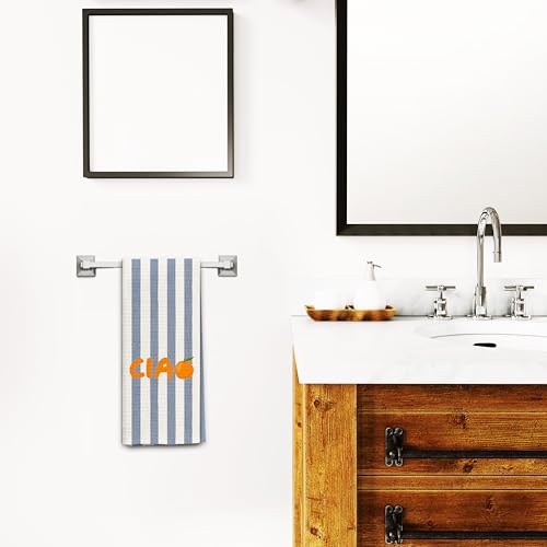 Ciao Italian Orange Kitchen Towels - 16x24 Inch Ultra-Absorbent