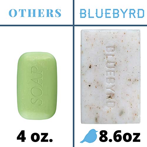 Bluebyrd Orange & Clove Exfoliating Soap Bar - 100% Vegan, 8.6oz