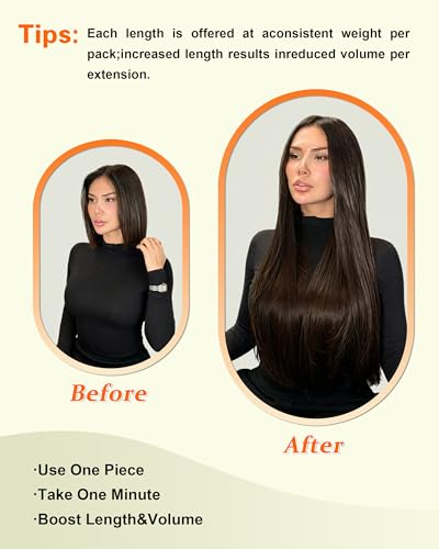 Mofyue 26 Inch Straight Synthetic Hair Extensions, Ombre Honey Blonde, 3 Pack