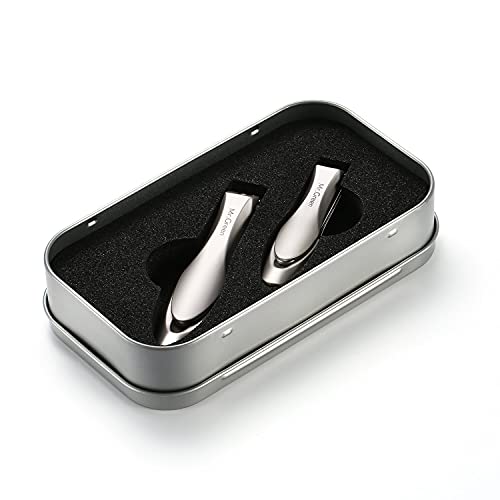 MR.GREEN M-1210plus Nail Clippers for Thick Nails - Professional Stainless Steel Cutter with Catcher