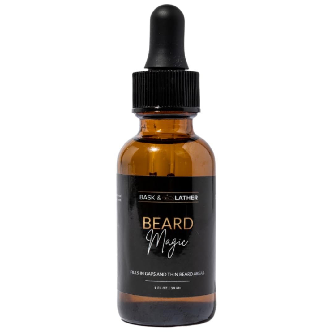 Beard Magic Growth Oil - Natural Oil for Thicker, Fuller Beards | Stimulates Hair Growth & Softens Facial Hair - 1 fl oz