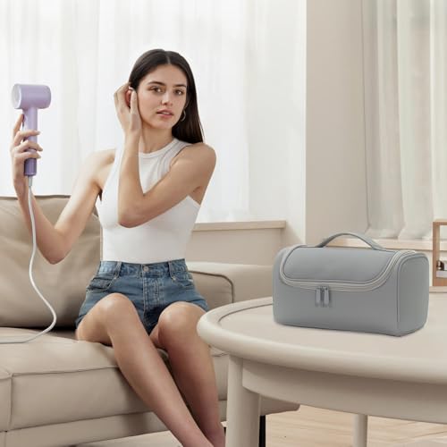 Dyson Airwrap Travel Case - Grey | Portable Storage for Curling Iron & Accessories