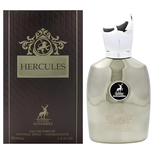 Maison Alhambra Hercules Men Eau de Parfum Spray 3.4 oz - Long-lasting Woody Spicy Fragrance