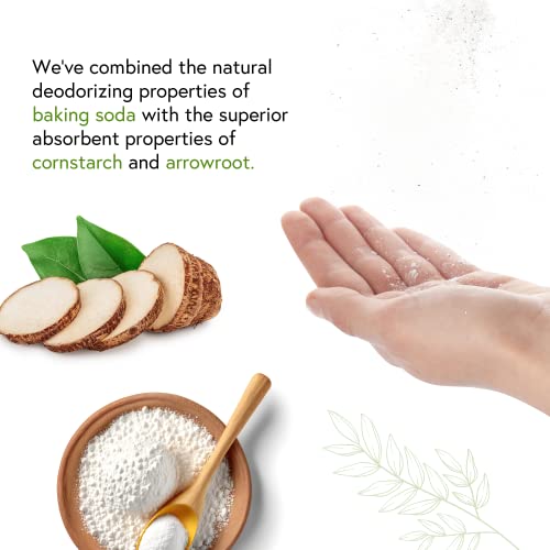 Honeybee Gardens Natural Deodorant Powder for Women – Talc & Aluminum Free