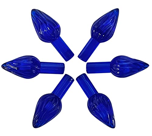 Medium Twist-Style Ceramic Tree Light Ornaments (144 Pack) - Blue