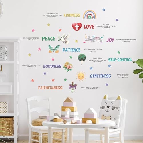 Inspirational Christian Bible Verse Wall Decal for Kids