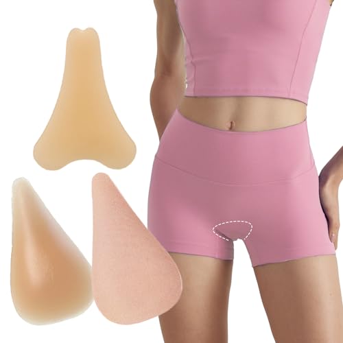 Majurphy 3-Pack Silicone Camel Toe Concealer Pads - Reusable Seamless Inserts for Swimwear & Bikinis