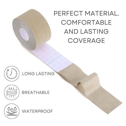 Wisper Tattoo Cover Up Tape - White, Waterproof & Breathable, 7.5 cm x 9 m