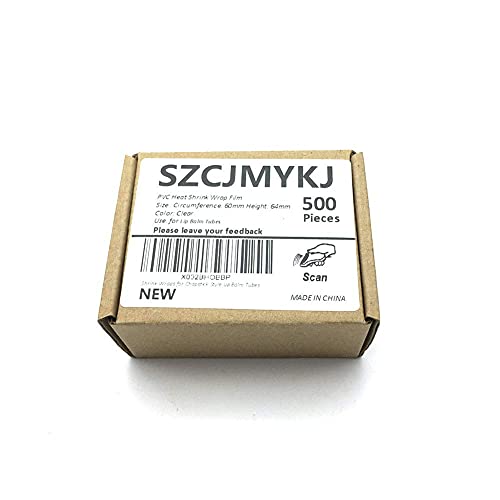 500 Pcs Shrink Wrap for Lip Balm Tubes - Easy to Use & Professional Finish