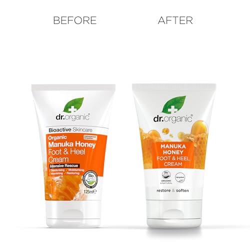 Dr Organic Manuka Honey Foot Cream - Moisturizing & Repairing 125ml