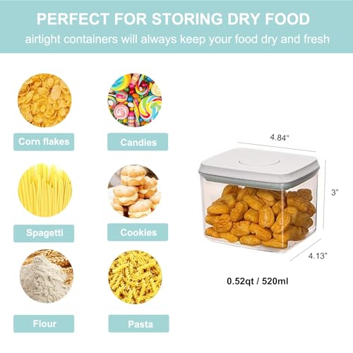 Airtight Food Storage Container with Pop-Up Lid - 0.52qt