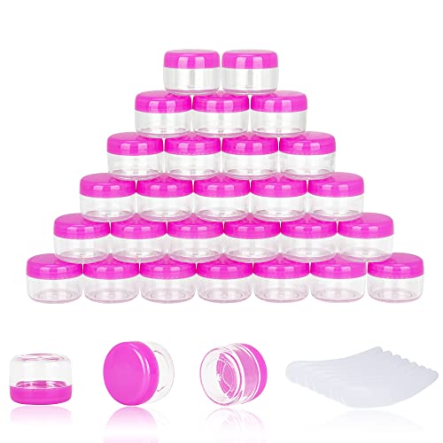 100 Count YOMOSPACE 5ml Sample Containers with Lids - Pink